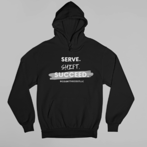 Serve Shift Succeed Hoodie – Black