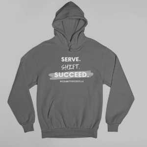 Serve Shift Succeed Hoodie – Grey